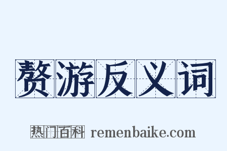 赘游反义词是什么意思的图片